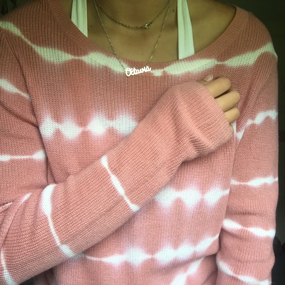 cute long sleeve tie dye sweater